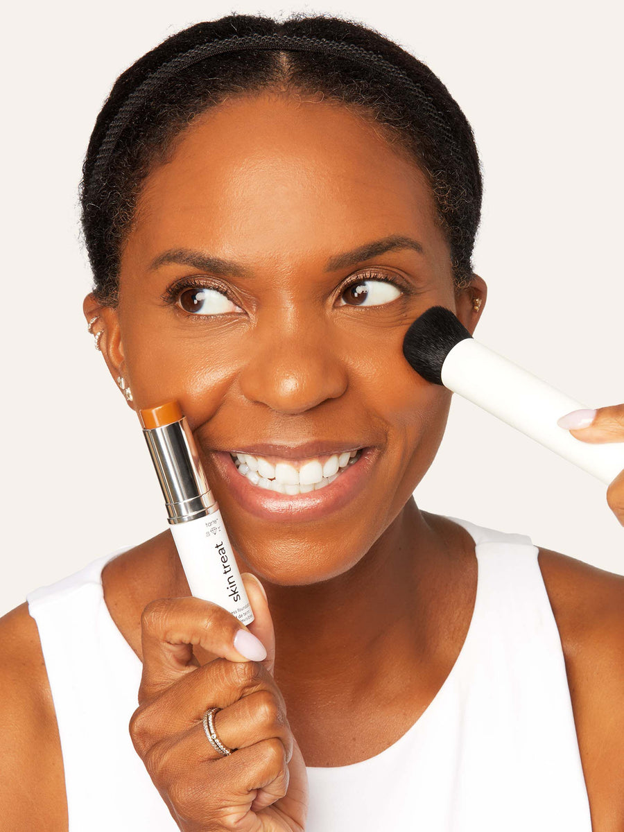 power smoother™ buffing brush coverage result