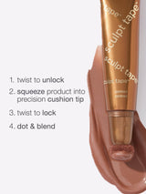 Sculpt tape product with application instructions on a white background