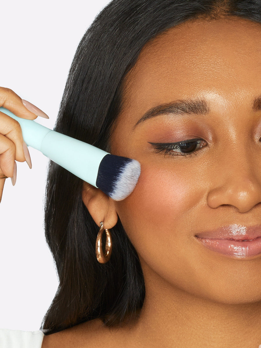 cream cheek brush coverage result