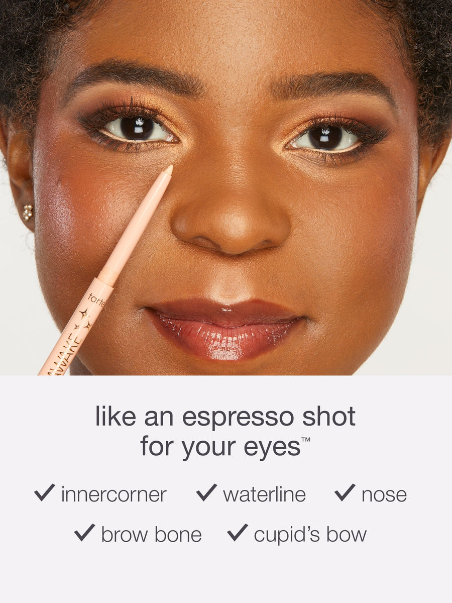 Makeup pencil with 'LORAC' branding on a light background