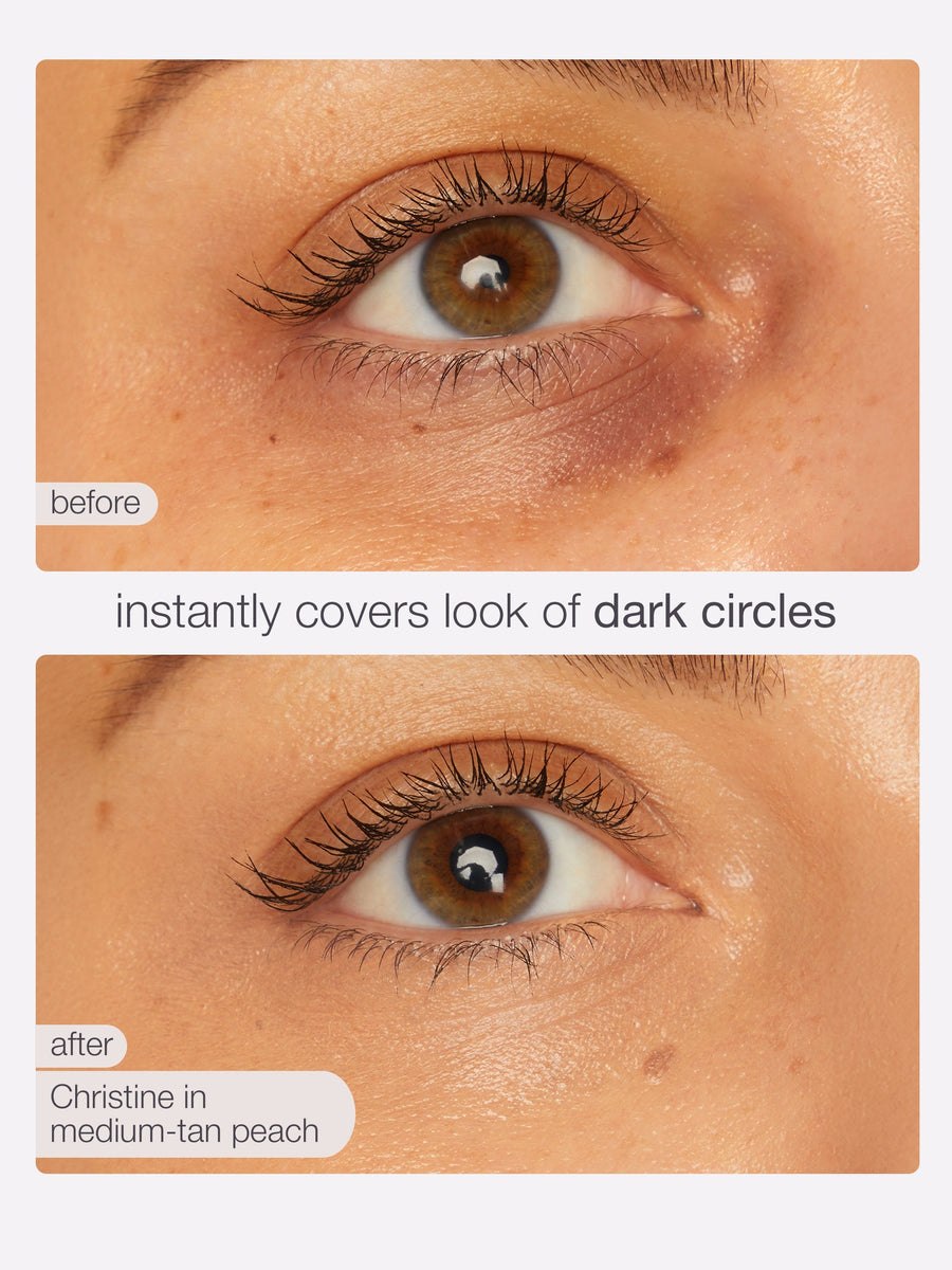 tarte x FINNSUL CC undereye + FREE XL tubing mascara coverage result