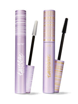 Tarte La Fille Mascara and Lash Primer with applicators on a white background