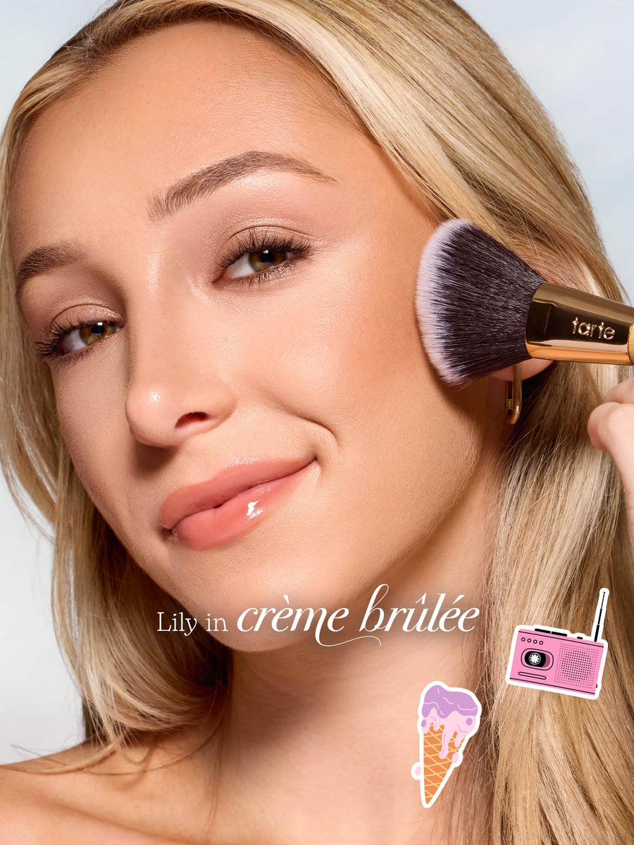 macaron sculpt & bronze™ duo + brush coverage result