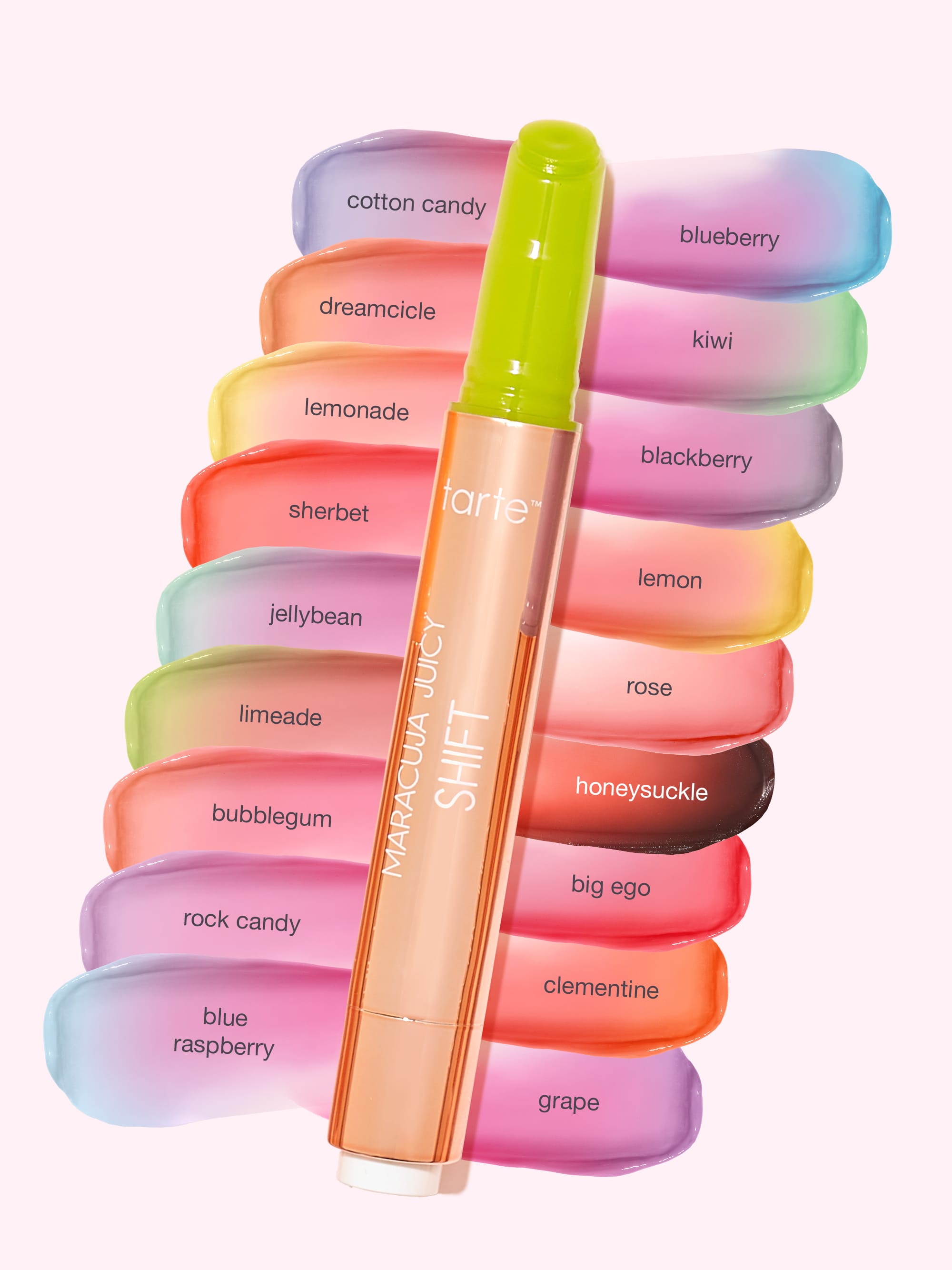 Tarte makeup product with colorful packaging on a white background