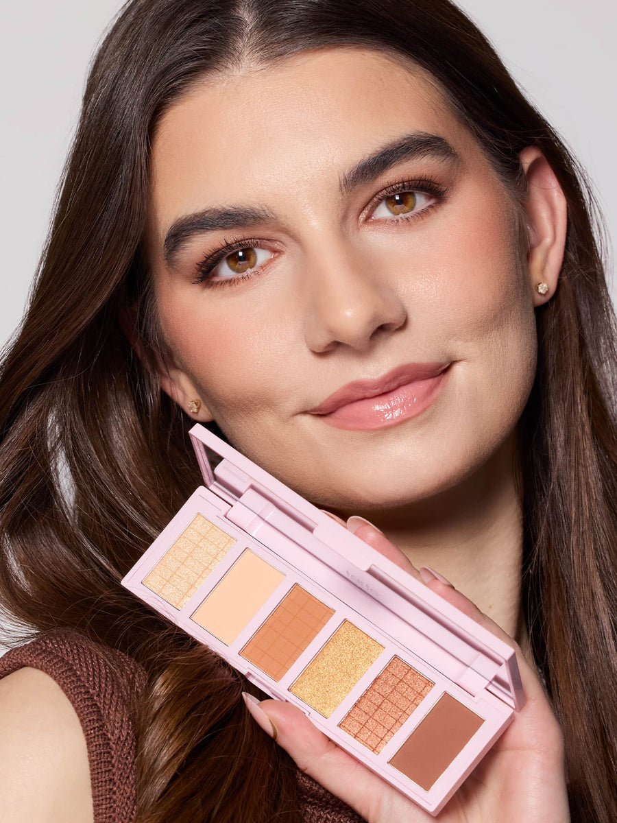 pretty in pink Amazonian clay palette