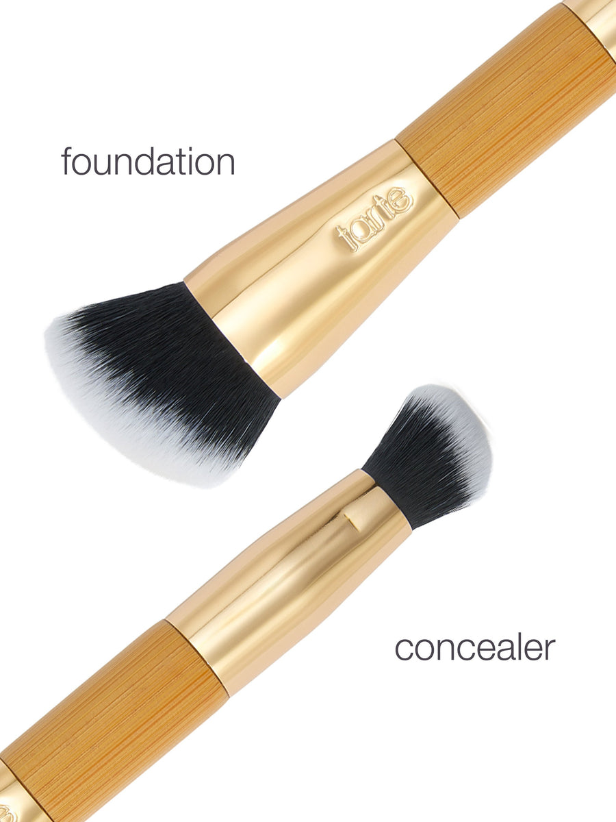 shape tape™ double-ended complexion brush coverage result