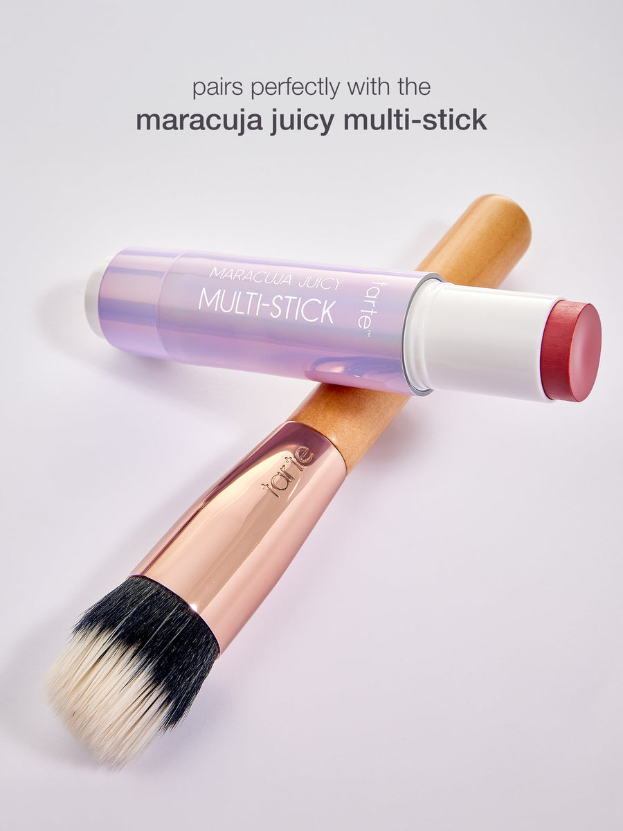 stippling blush brush coverage result