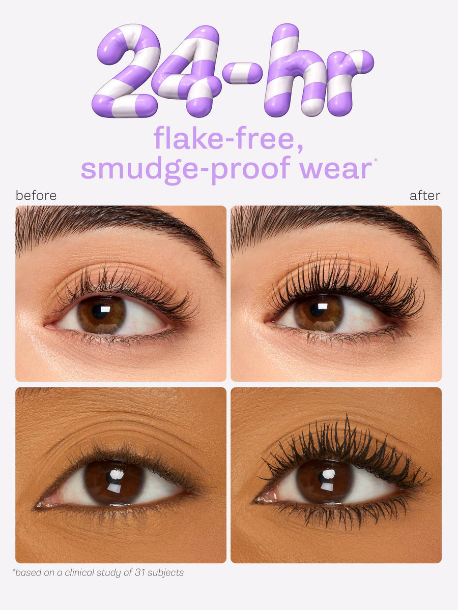 maracuja juicy lip oil, tubing mascara and setting powder trio coverage result
