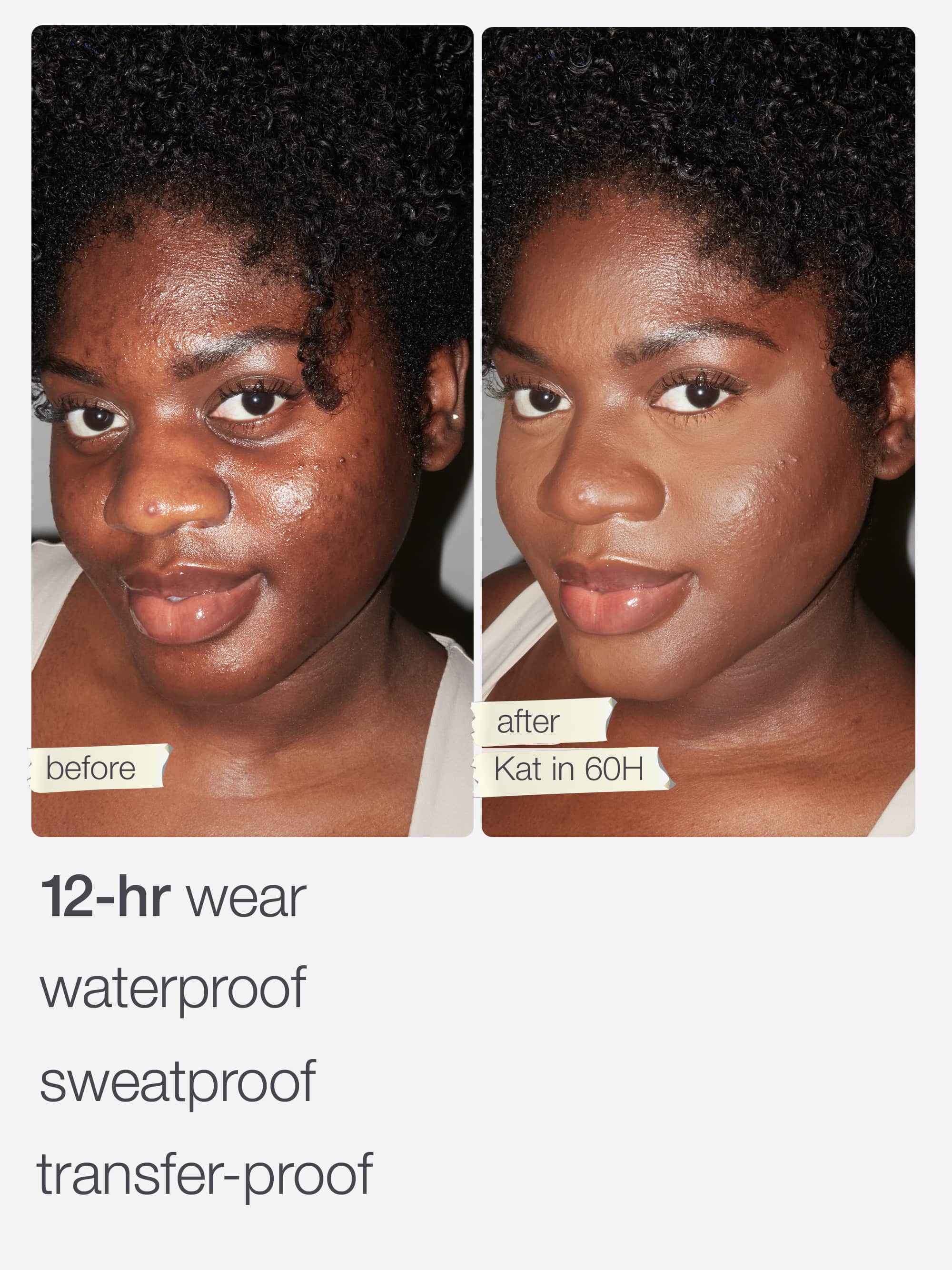 Tarte foundation bottle with product benefits text on a white background