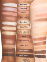 Color swatches on a arm with labeled names of each shade