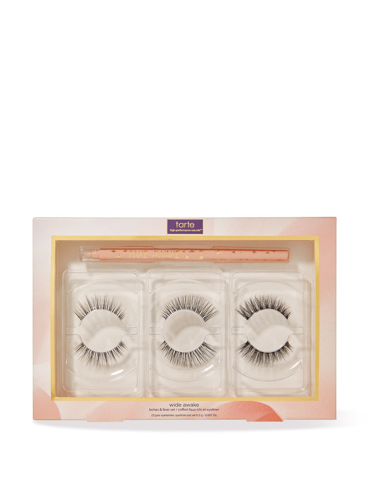 Set of false eyelashes in a Tarte packaging on a white background