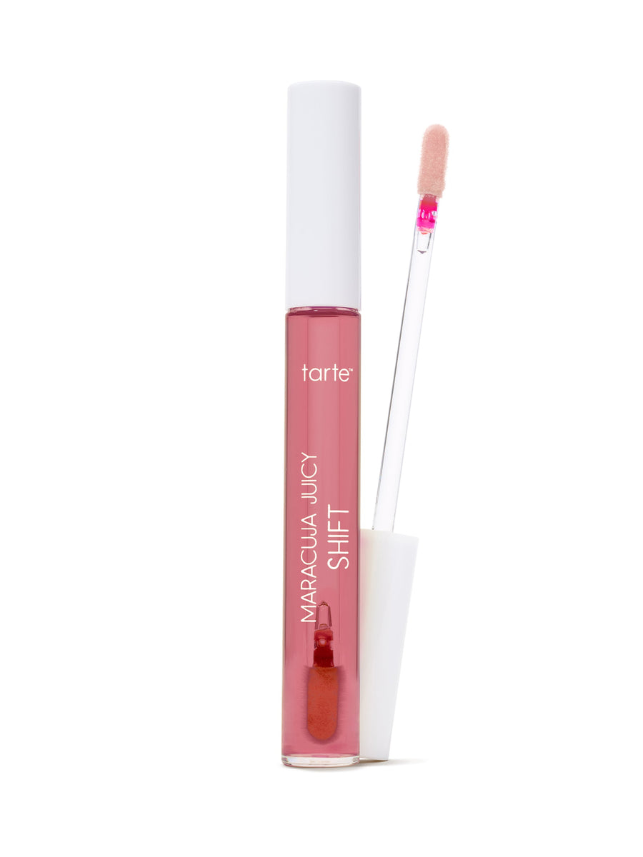 Tarte Maracuja Juicy Shift lip gloss on a white background