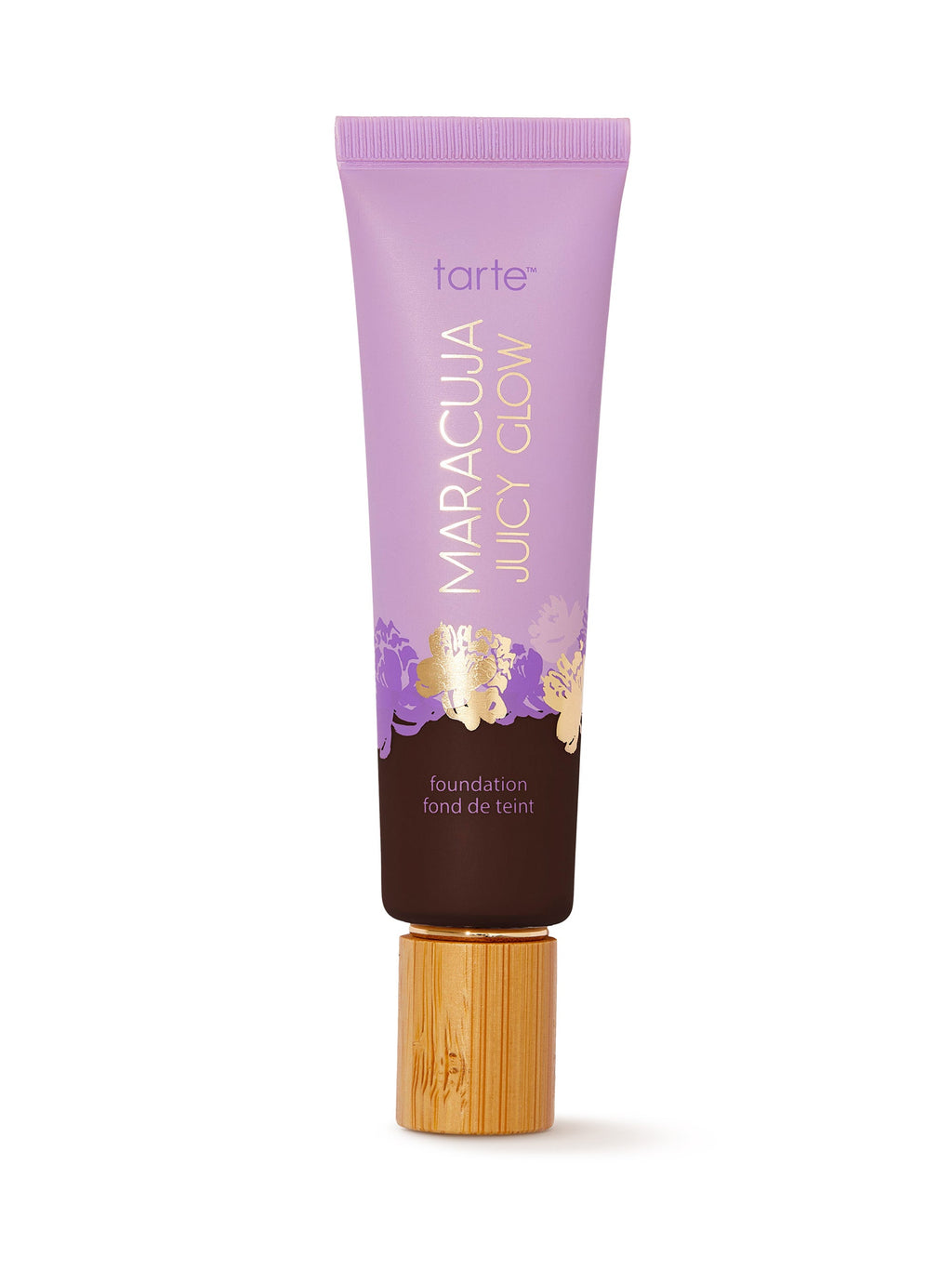 Tarte Maracuja Juicy Glow foundation tube on a white background