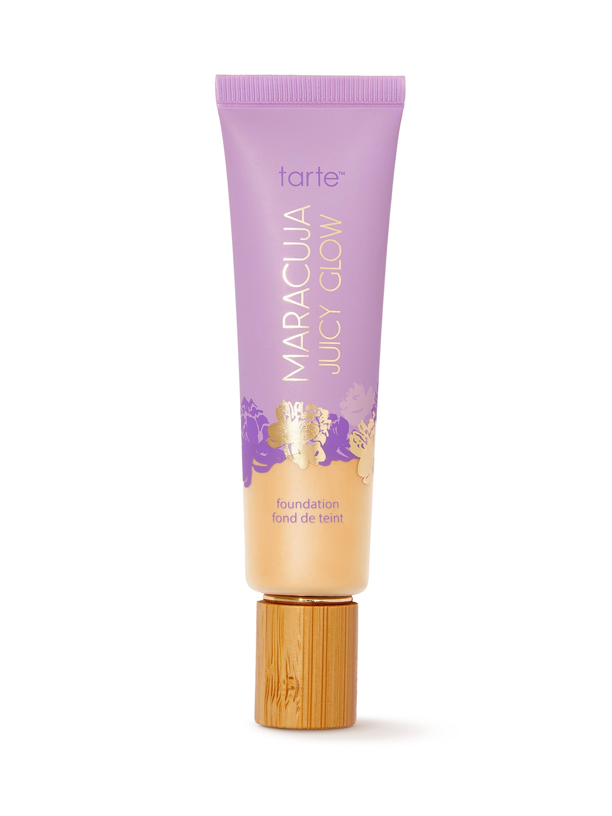 Tarte Maracuja Juicy Glow foundation tube on a white background