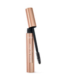 Tarte brow product with black bristle brush on a white background