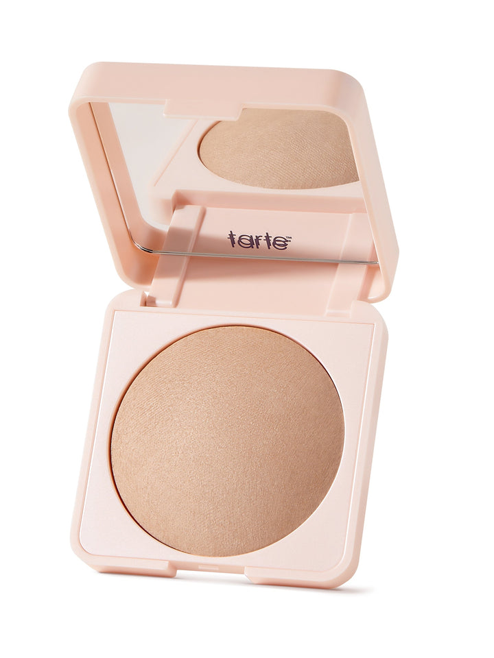 Tarte blush compact on a white background