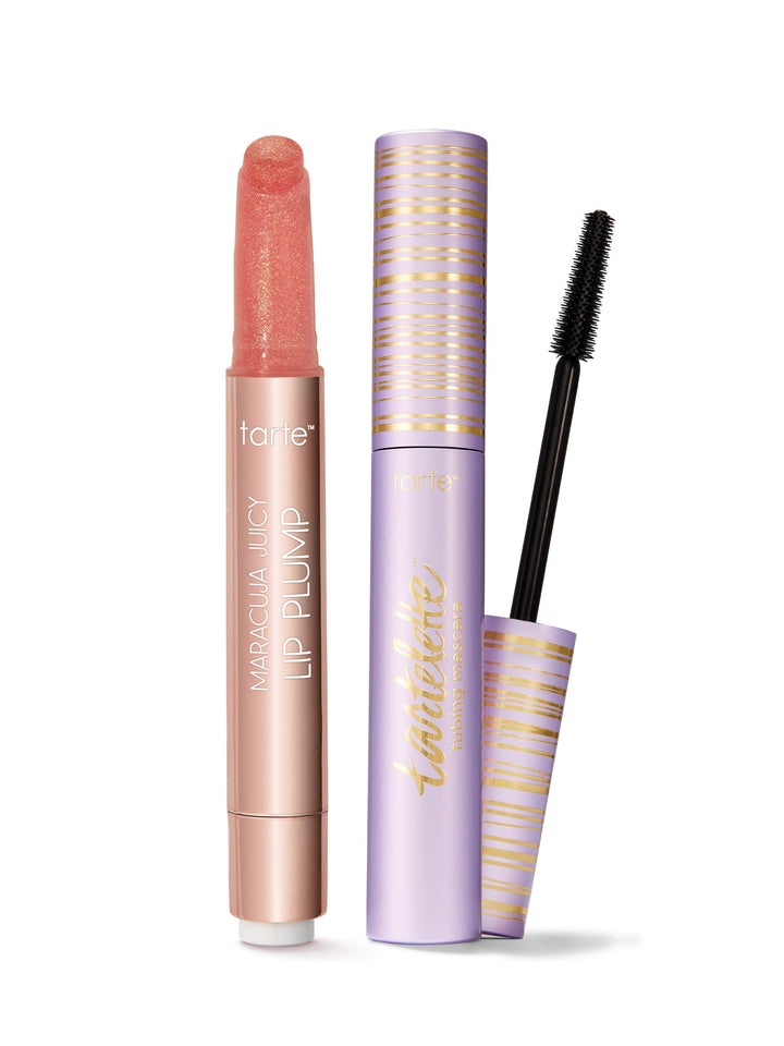 tarte Makeup products including maracuja juicy lip plump and tartelette tubing mascara