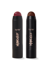 tarte maneater™ cream bronze & blush stick duo on a white background