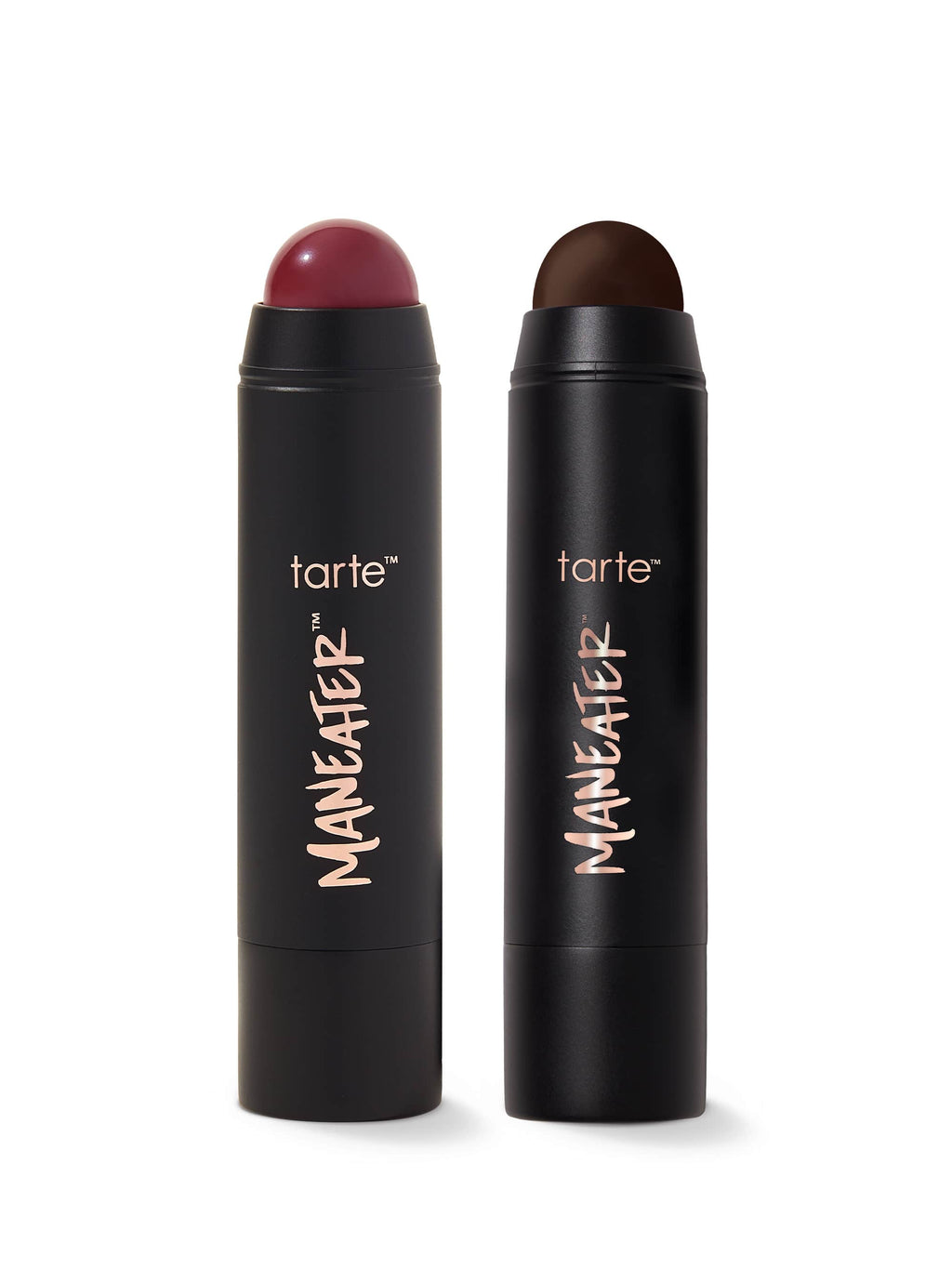 tarte maneater™ cream bronze & blush stick duo on a white background