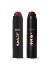 tarte maneater™ cream bronze & blush stick duo on a white background