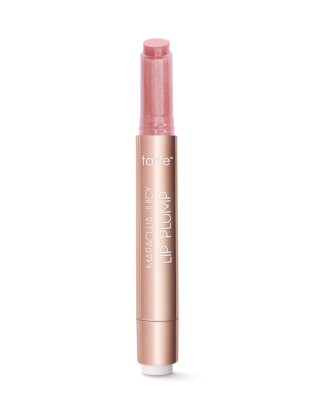 Lip plumping product with 'tarte' branding on a white background