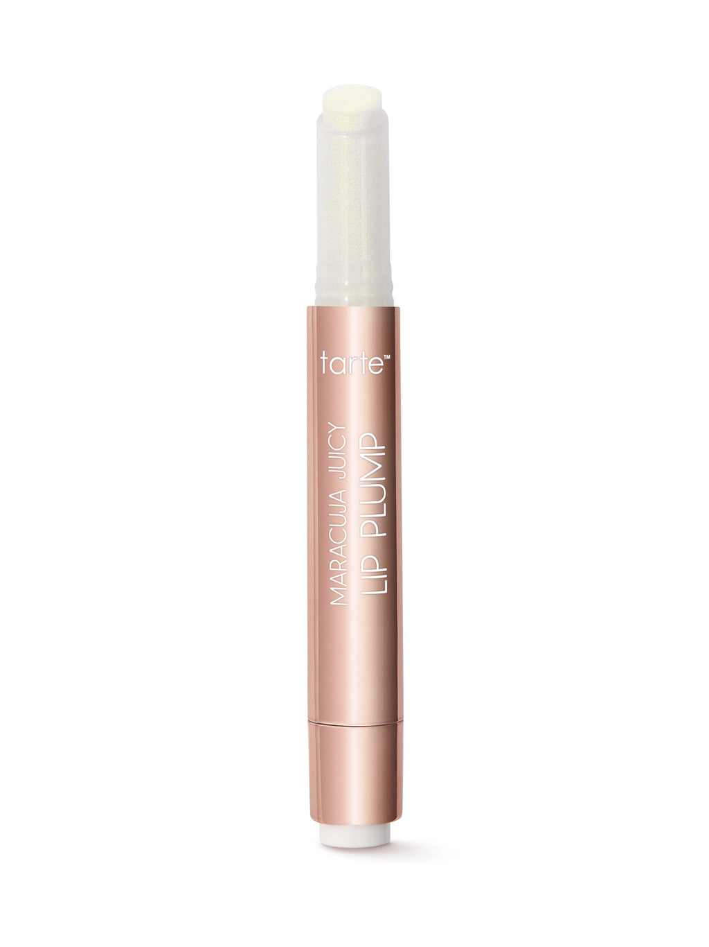Tarte Maracuja Lip Plump lip balm on a white background