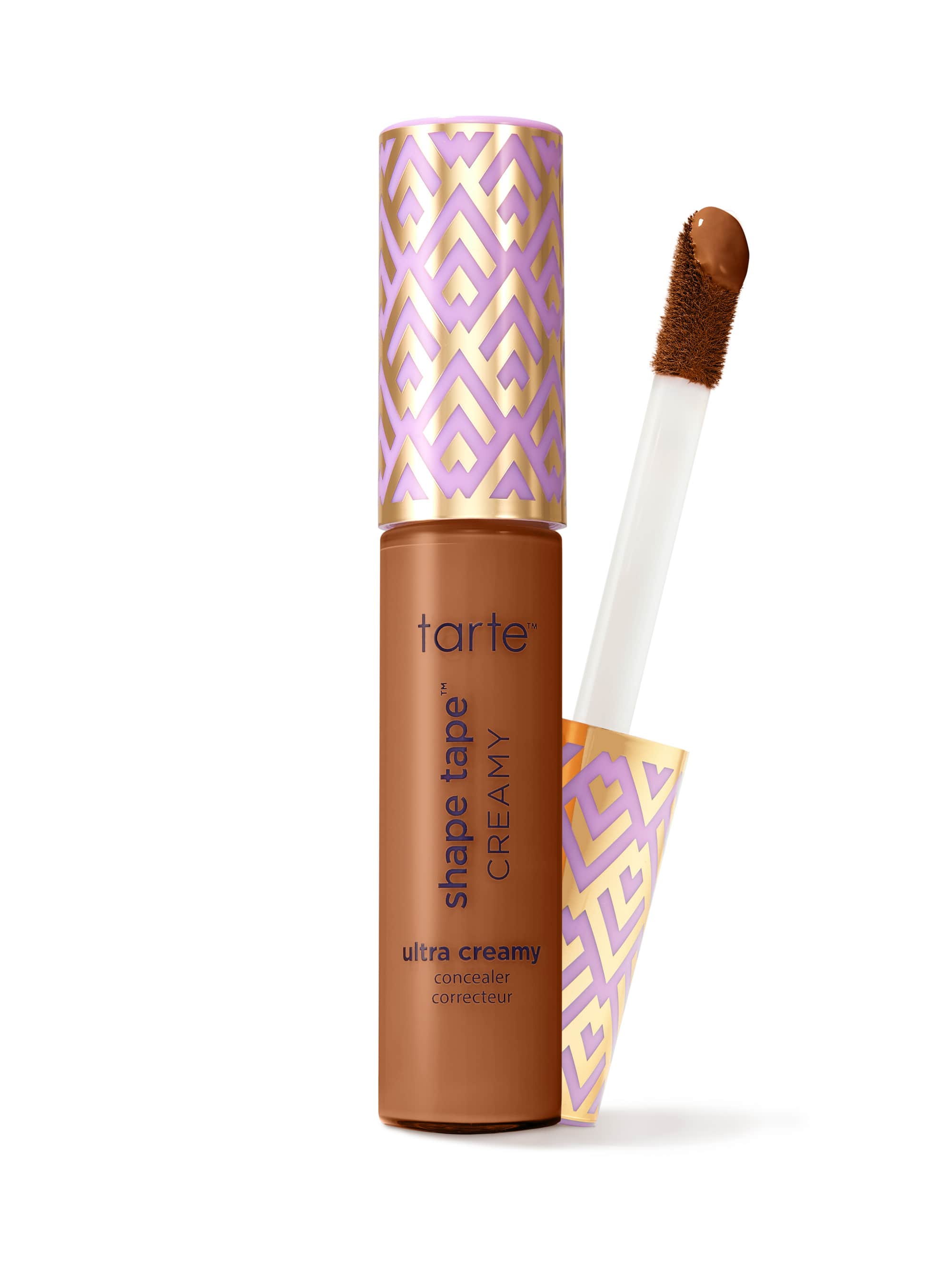 Tarte shape tape cream with applicator on a white background