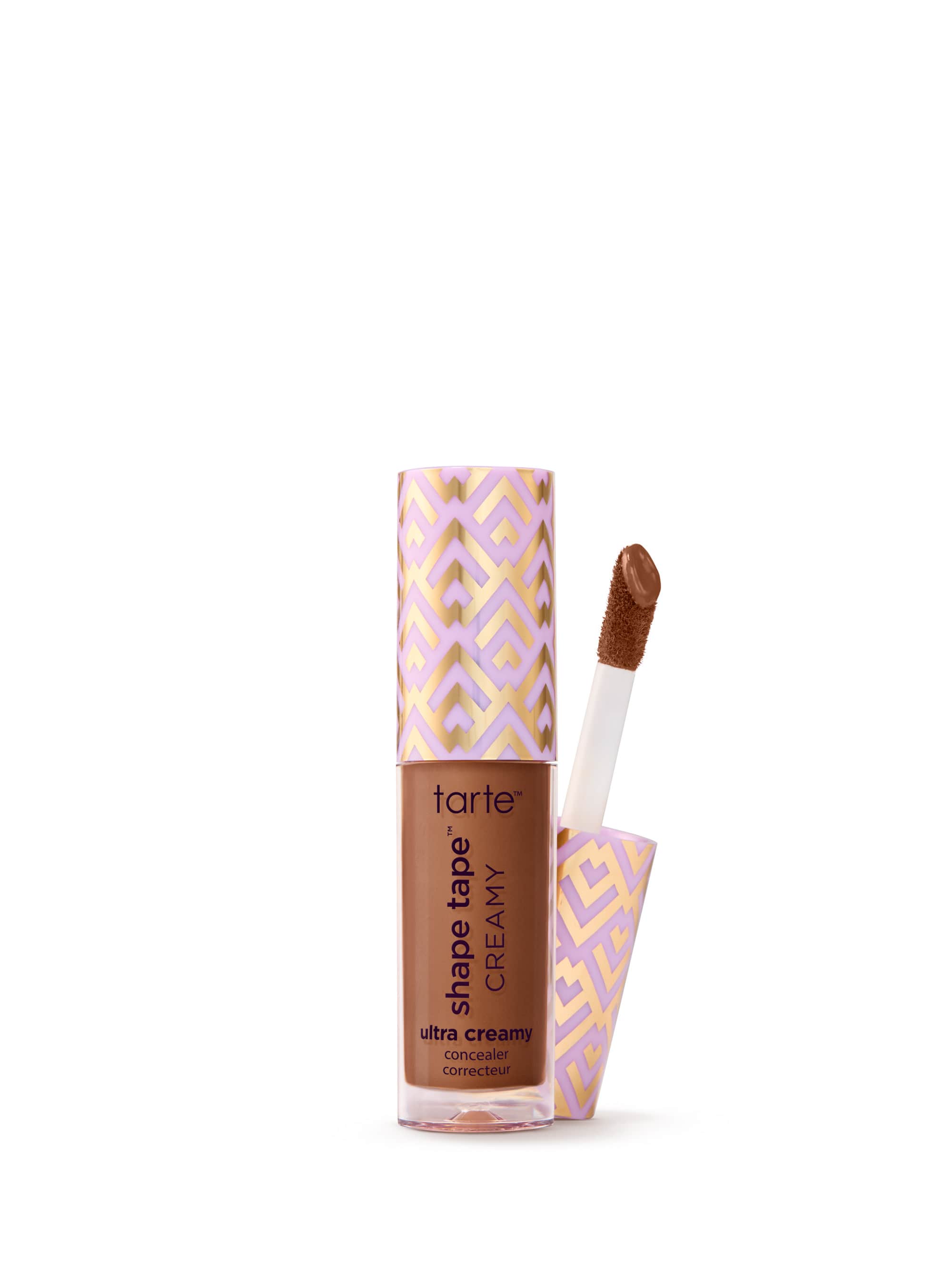 Tarte Shape Tape Creamy product with applicator on a white background