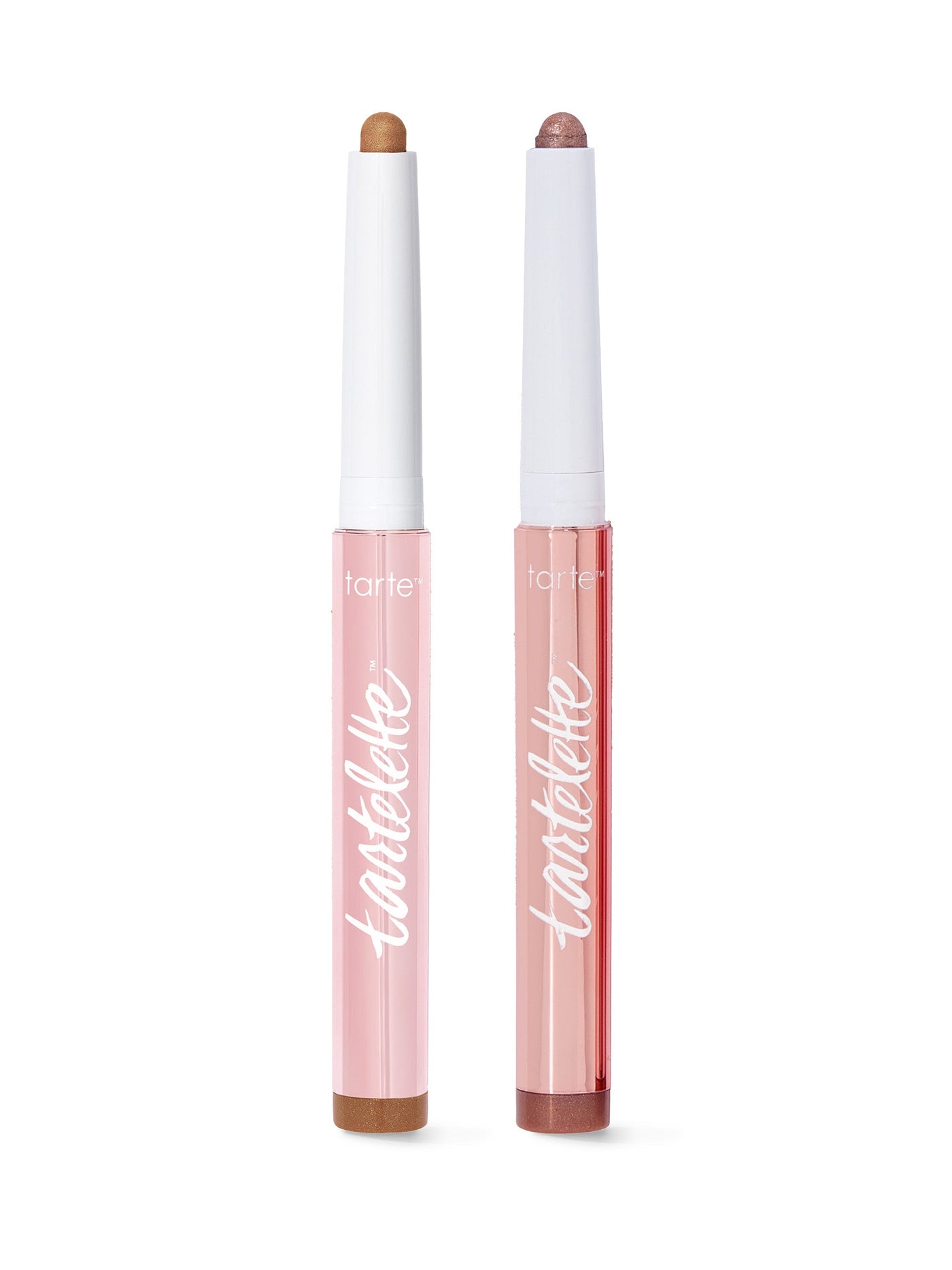 Two Tarte lip products on a white background