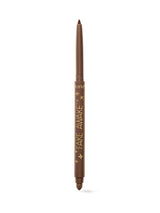 Brown eyeliner pencil with 'tarte' branding on a white background