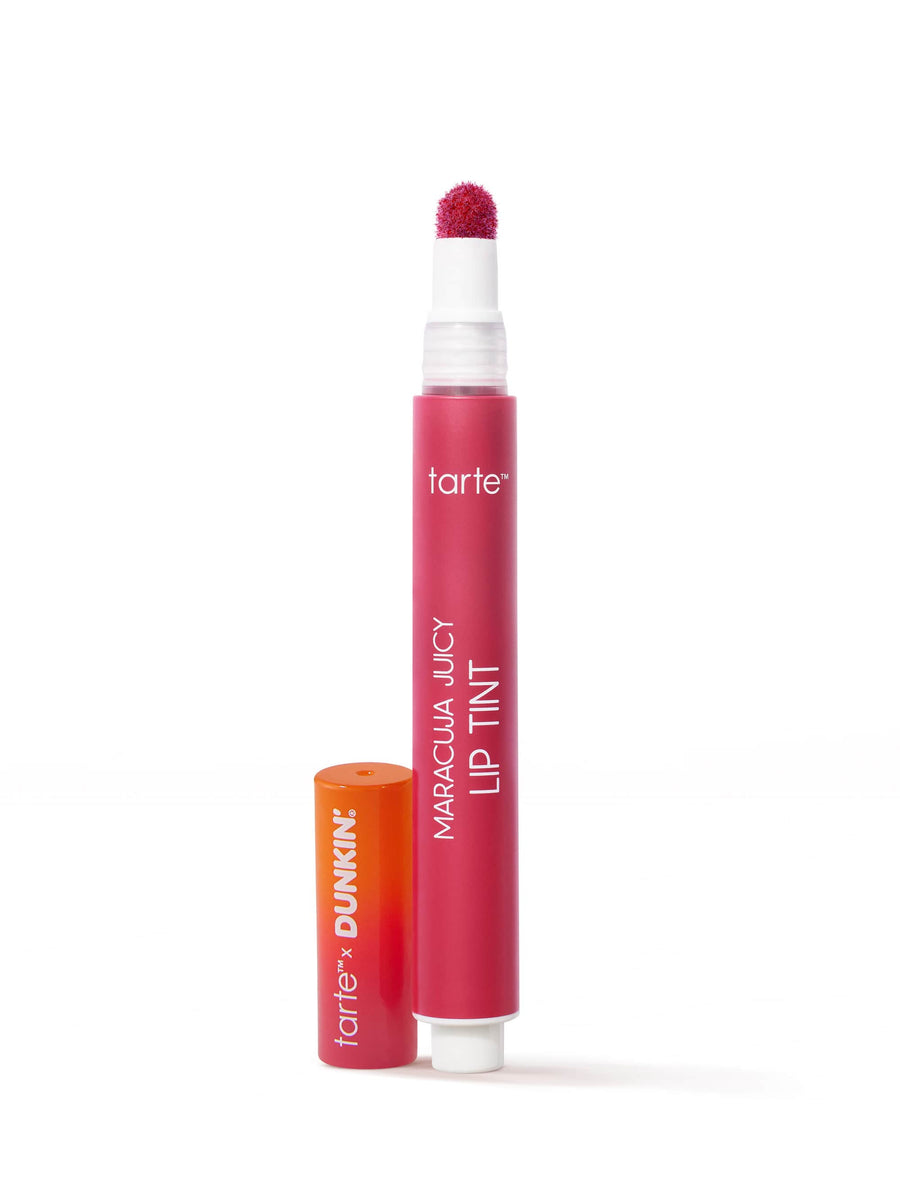 tarte™ x Dunkin' maracuja juicy lip tint stain coverage result