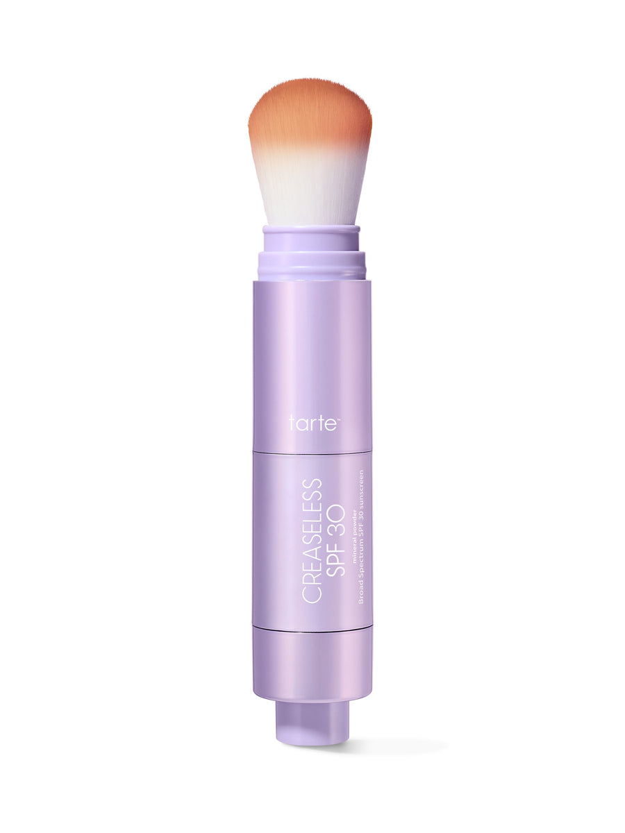 creaseless SPF 30 mineral powder sunscreen coverage result