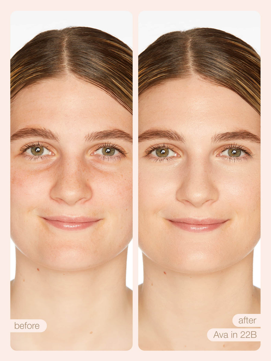 Amazonian clay tinted serum coverage result