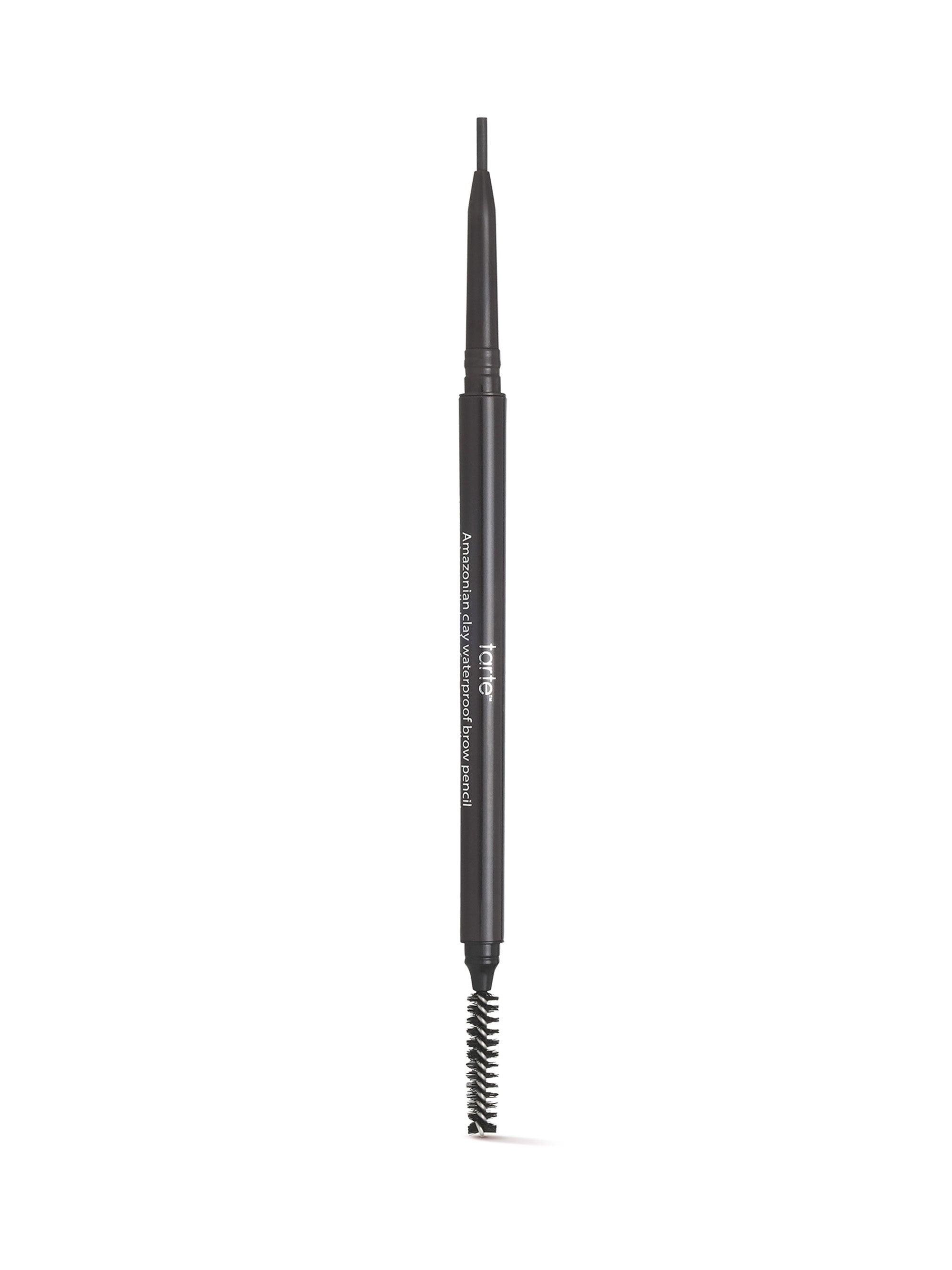Eyebrow pencil with a black casing and visible brand name on a white background