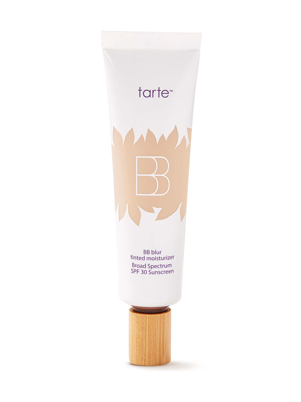 Tarte BB cream tube on a white background