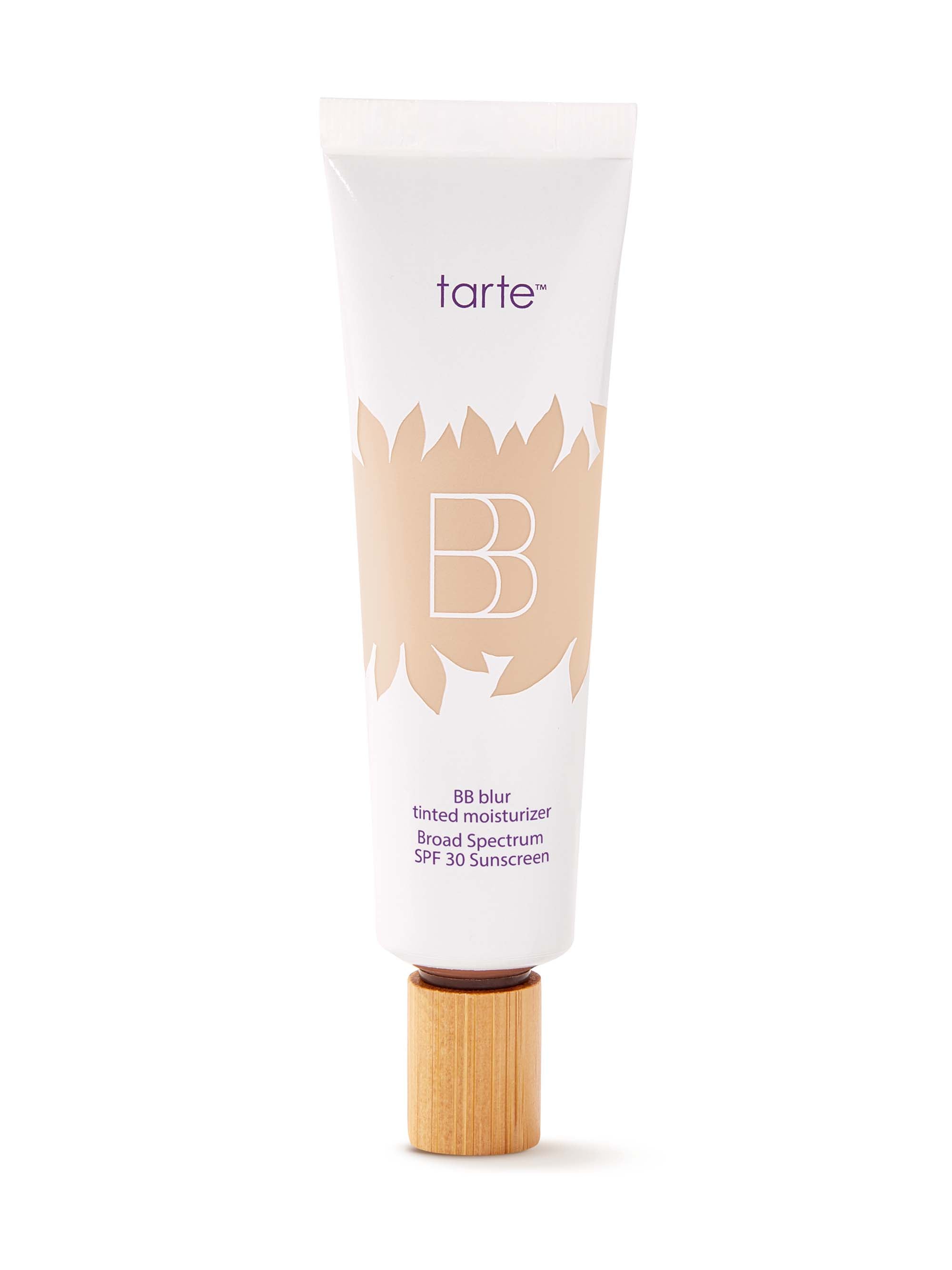 Tarte BB cream tube on a white background