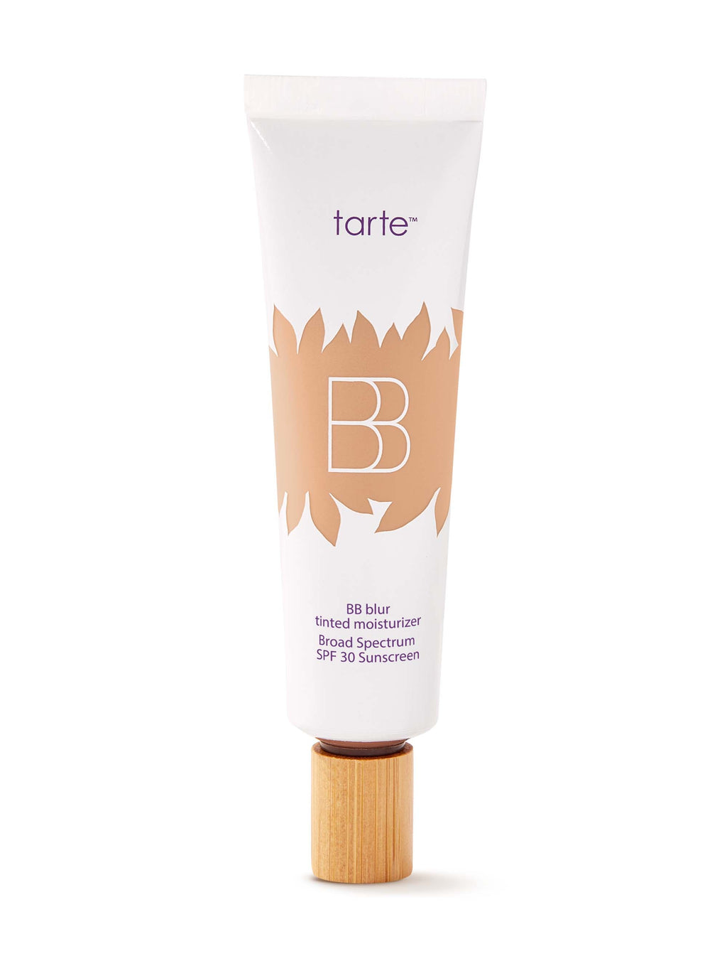 Tarte BB cream tube on a white background