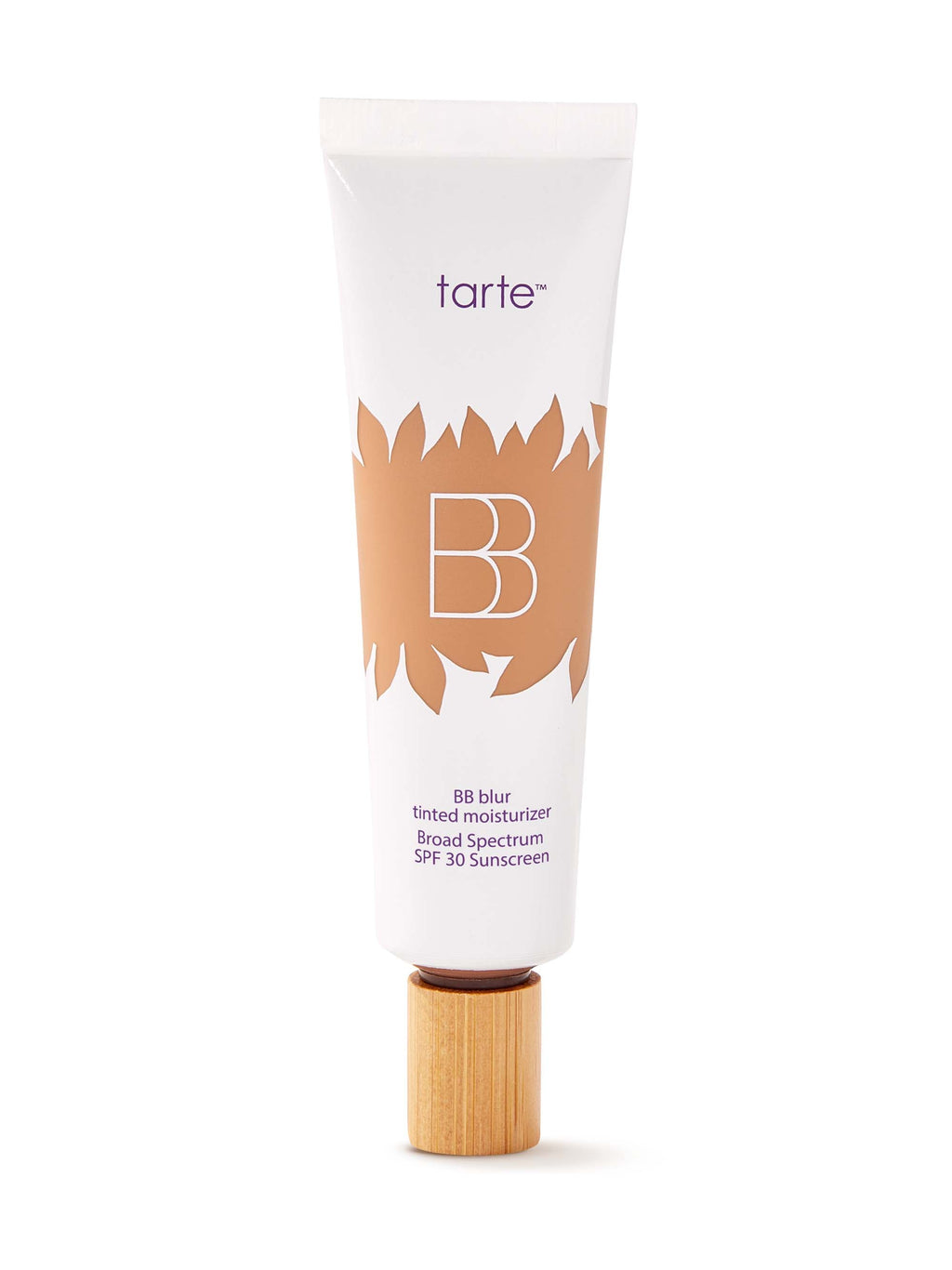 Tarte BB cream tube on a white background