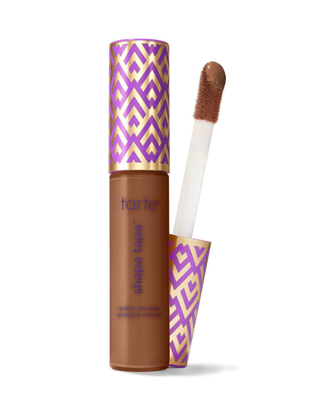 Tarte shade tape concealer with applicator on a white background