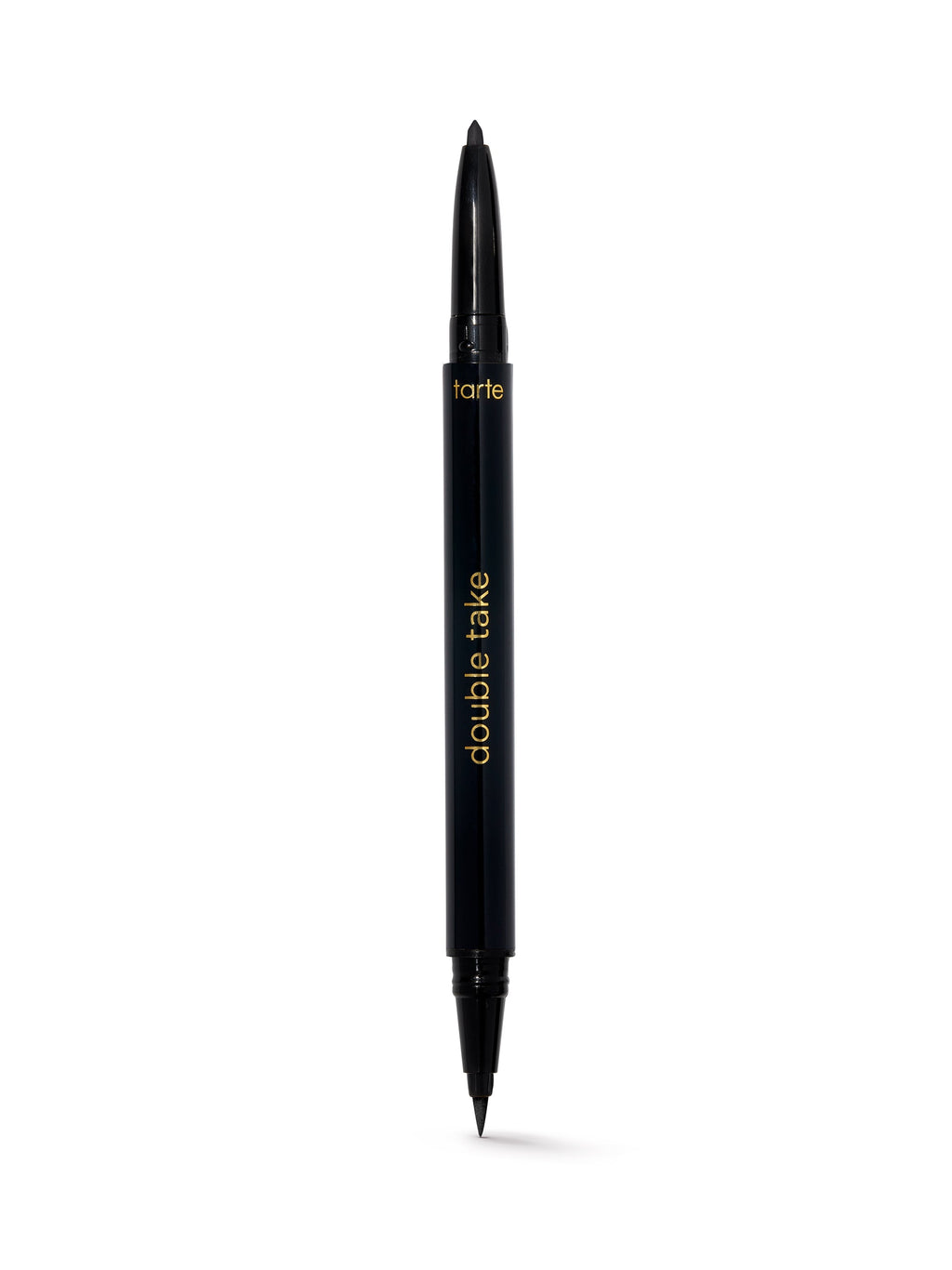 Black eyeliner pen with 'tarte' branding on a white background