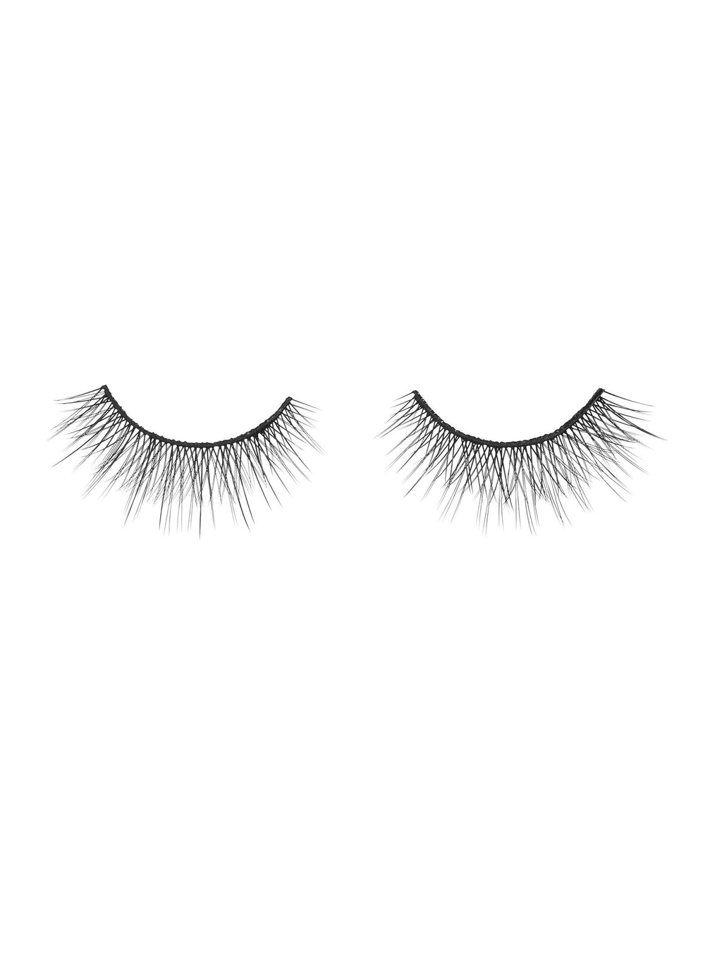 Pair of false eyelashes on a white background