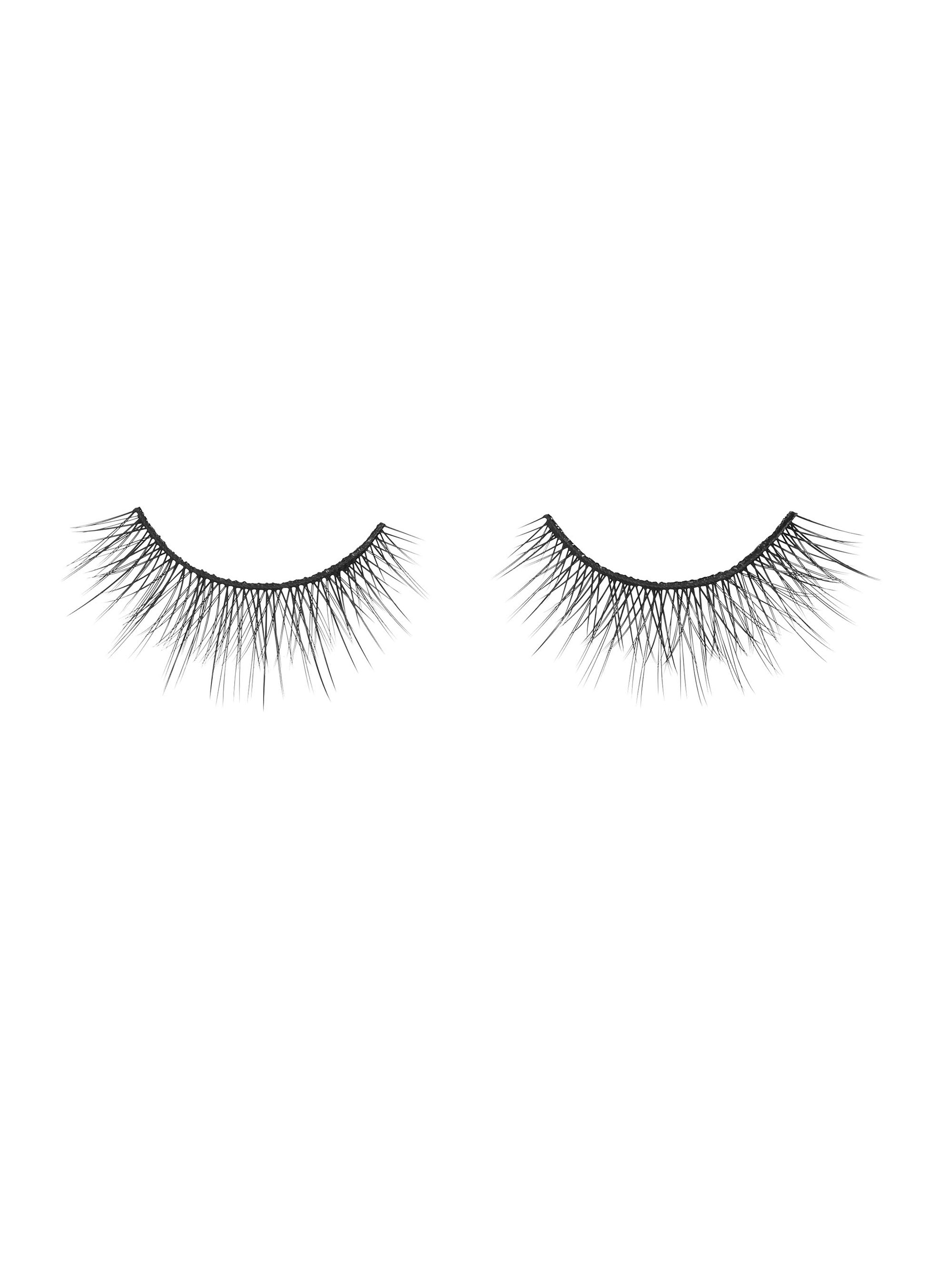 Pair of false eyelashes on a white background