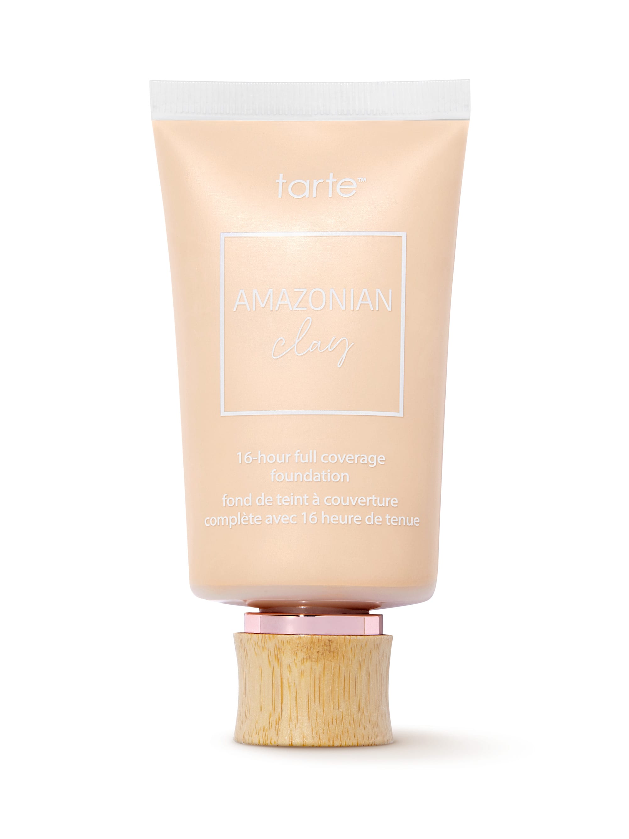 Tarte Amazonian Clay 24 Hour Full Coverage Foundation tube on a white background