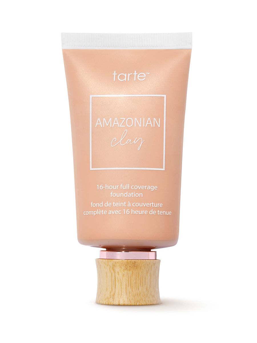 Tarte Amazonian Clay foundation tube on a white background