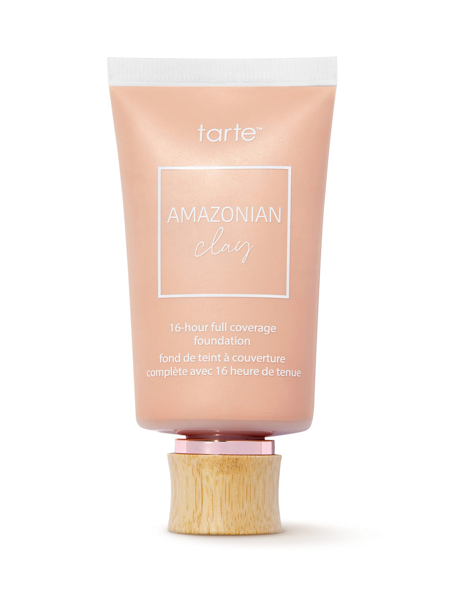 Tarte Amazonian Clay foundation tube on a white background