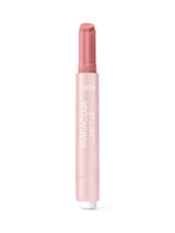 Tarte Maracuja Juicy Lip balm stands upright with cap removed and stick extended against a plain white background. Text on tube: tarte; MARACUJA JUICY LIP.