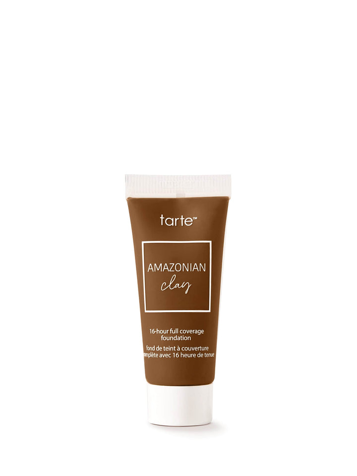 Tarte Amazonian Clay foundation tube on a white background