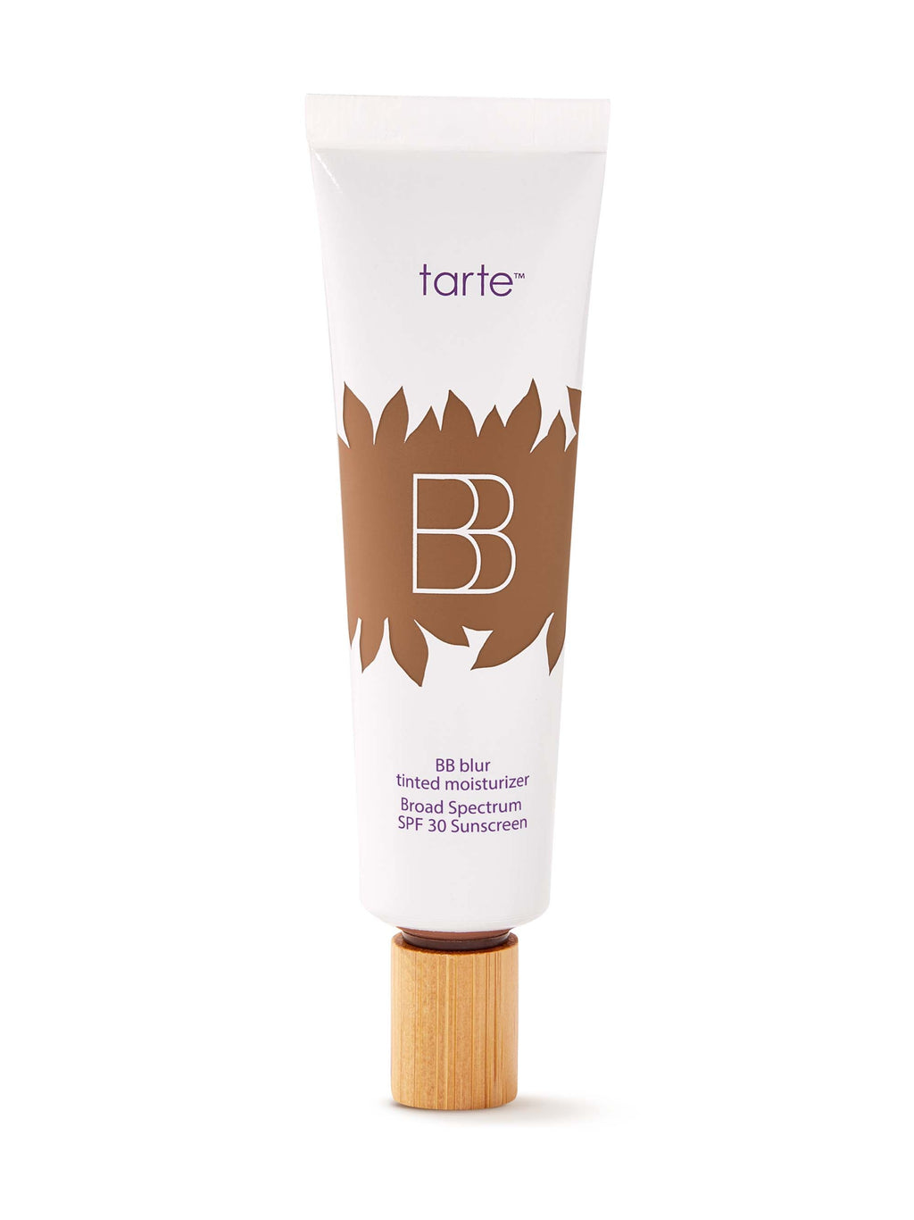 Tarte BB cream tube on a white background