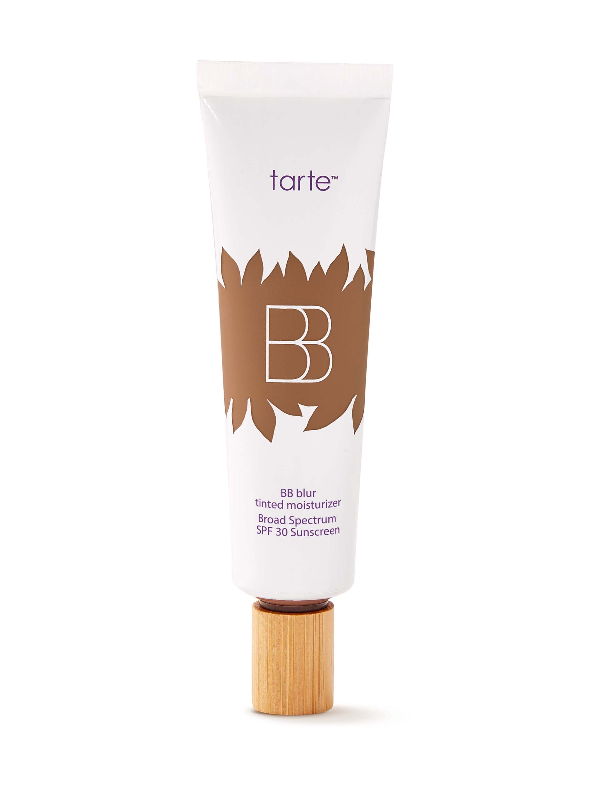 Tarte BB cream tube on a white background