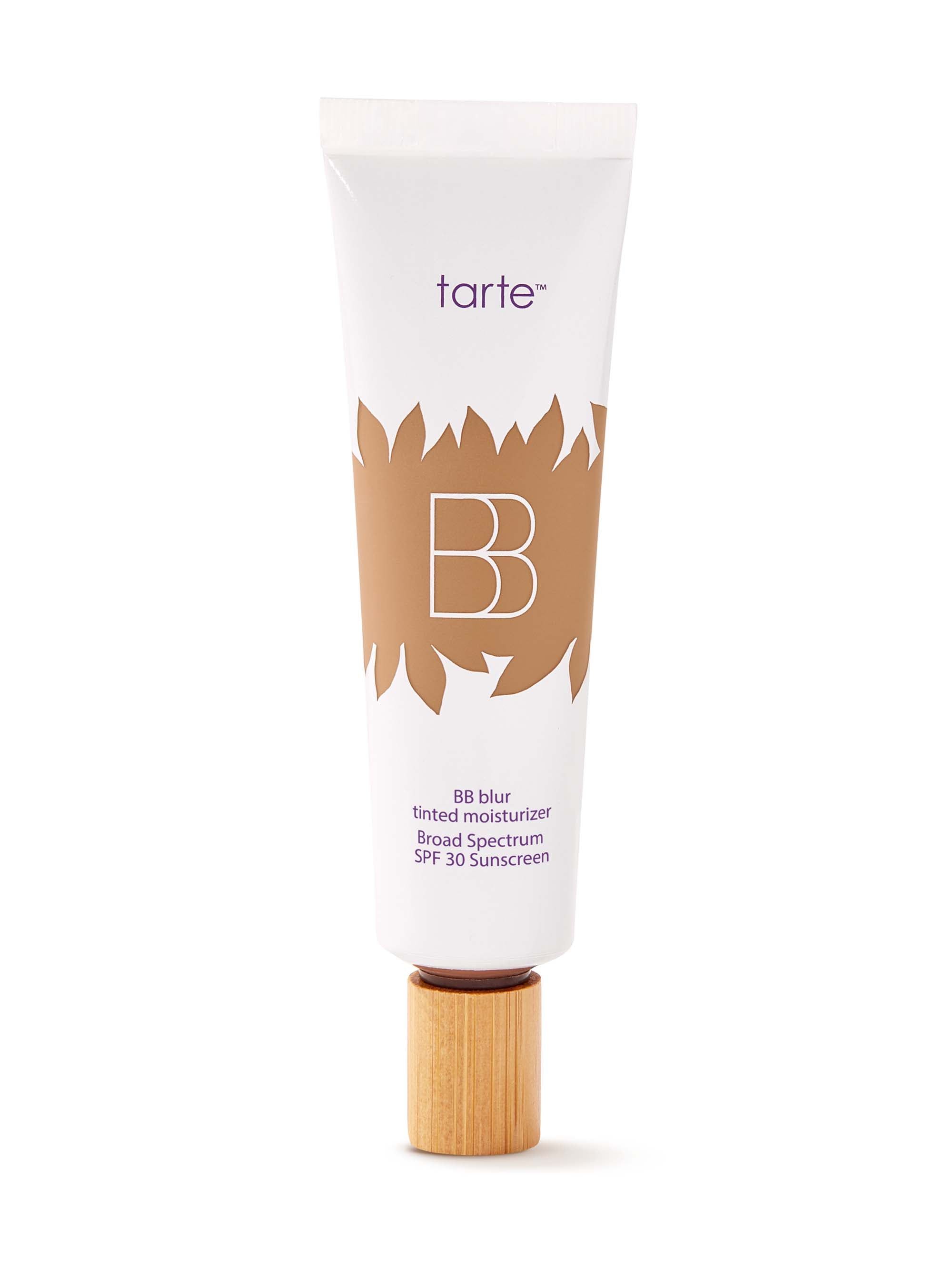 Tarte BB cream tube on a white background